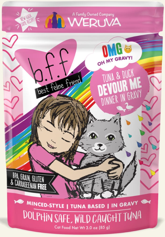 BFF Tuna & Duck Pouch Cat Food 3oz by Pet Food Warehouse