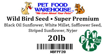20# PFW Super Premium Wild Bird Food Mix by Pet Food Warehouse