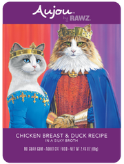 Rawz Aujou Chicken & Duck Pouch Cat Food 2.5oz by Pet Food Warehouse