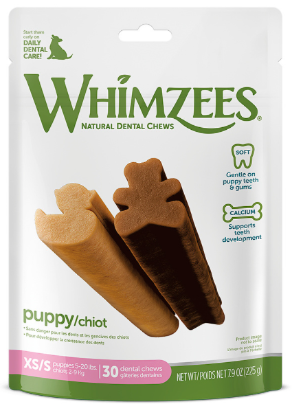 Whimzees Extra Small - Small Puppy Dental Chew 7.9oz by Pet Food Warehouse