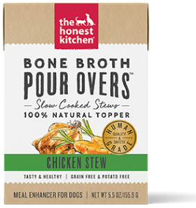 Honest Kitchen Pour Overs Chicken Bone Broth Dog Food 5.50z by Pet Food Warehouse