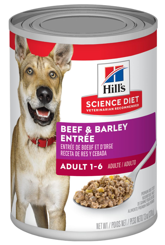 Hill's Science Diet Adult Beef & Barley Entre Canned Dog Food 13oz by Pet Food Warehouse
