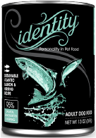 Identity 95% Wild-Caught Atlantic Salmon & Herring Canned Dog Food 13oz by Pet Food Warehouse