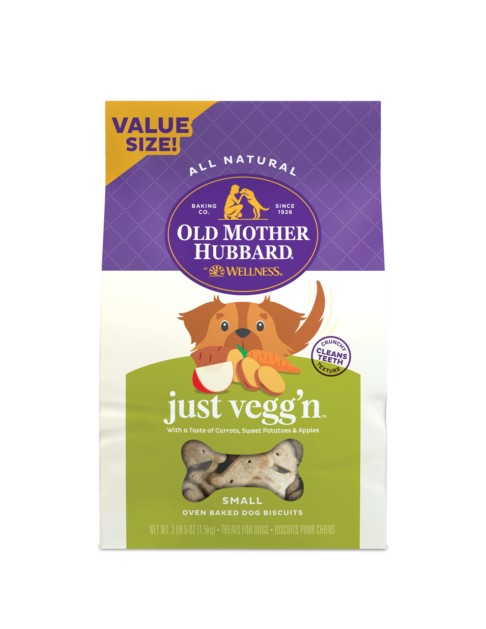 Old Mother Hubbard Small Special Recipe Just Vegg'n Dog Treat 3#-5oz by Pet Food Warehouse