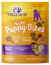 Wellness Puppy Bites Lamb Salmon Dog Treat 3oz by Pet Food Warehouse