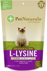 Pet Naturals L-Lysine For Cats 60 Count by Pet Food Warehouse
