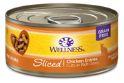Wellness Sliced Chicken Entree Cat Food 5.5oz by Pet Food Warehouse