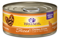 Wellness Sliced Chicken Entree Cat Food 5.5oz by Pet Food Warehouse