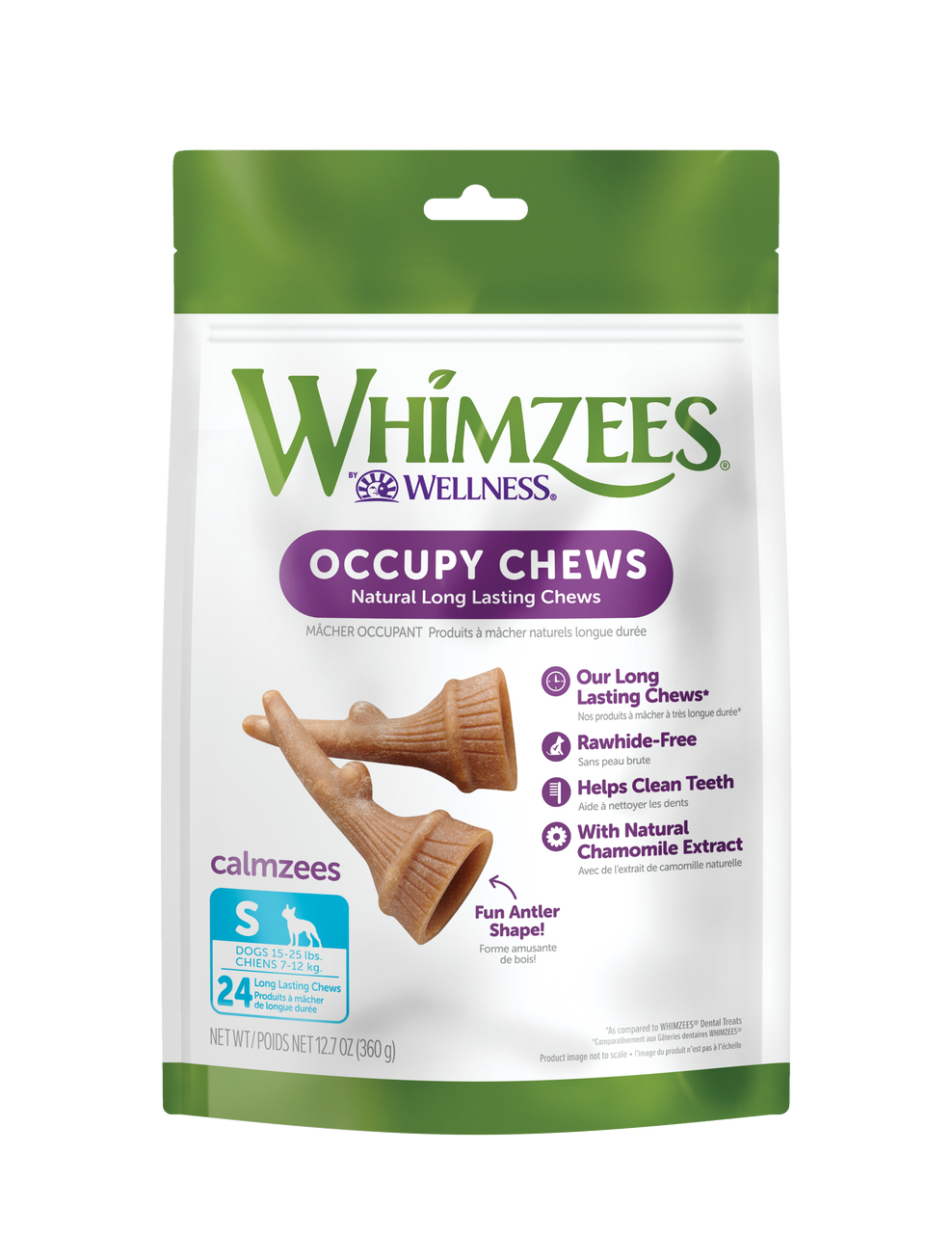 Whimzees Occupy Antler Small 12.7oz by Pet Food Warehouse