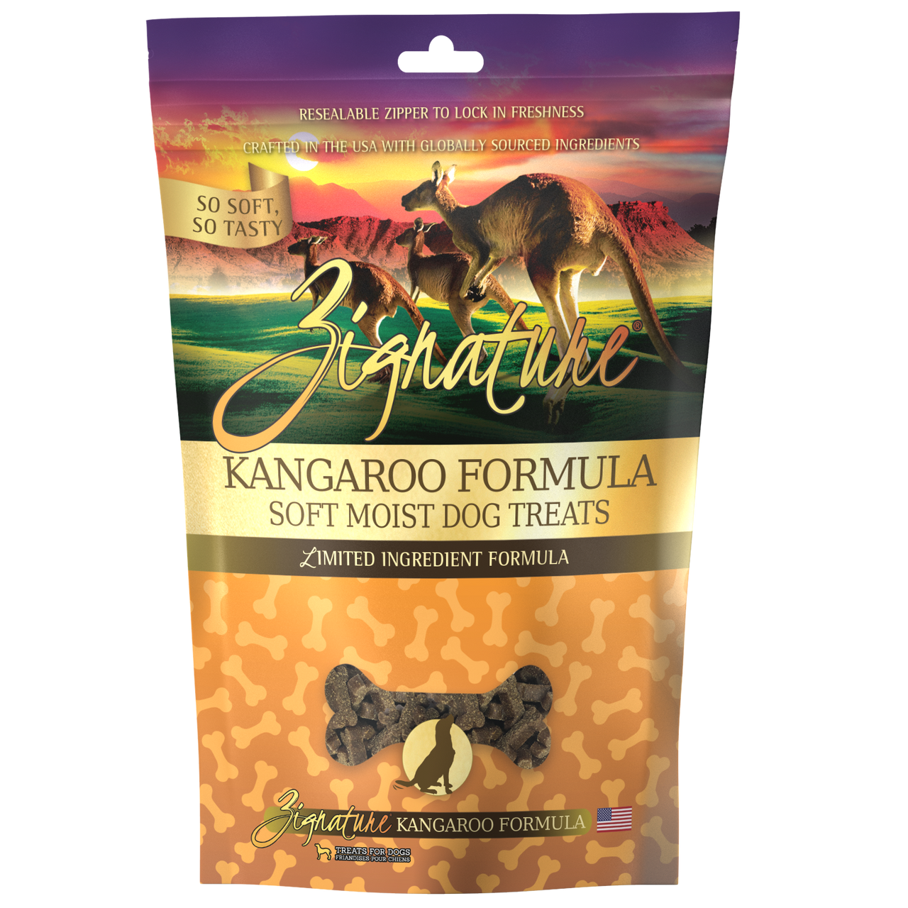 Zignature Soft Moist Treats For Dog Kangaroo 4oz by Pet Food Warehouse