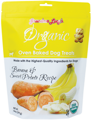 Grandma Lucy's Organic Baked Treats Banana & Sweet Potato Dog Treat 14oz by Pet Food Warehouse