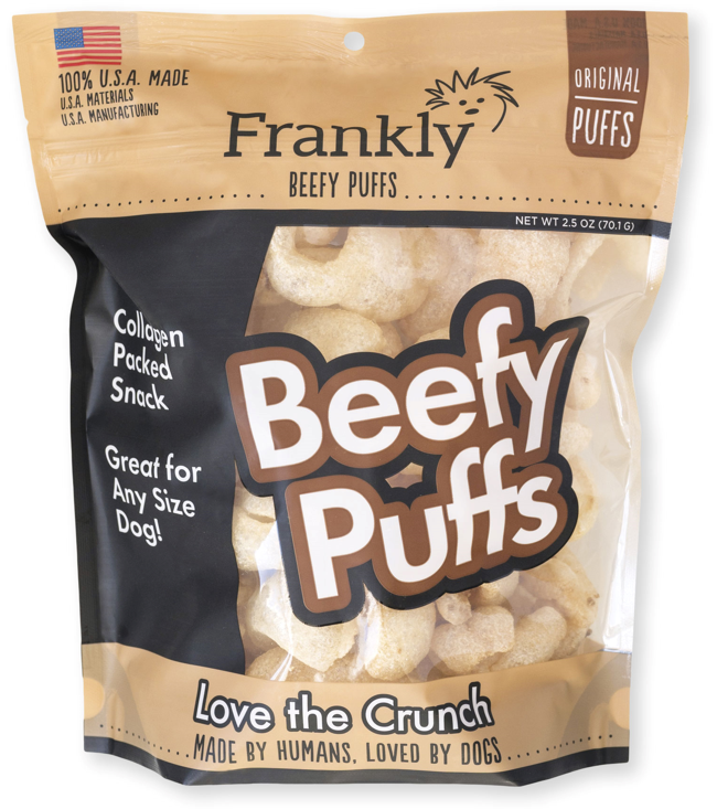Frankly Collagen Beefy Original Puffs by Pet Food Warehouse
