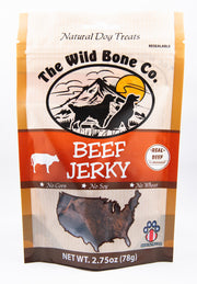 The Wild Bone Co Jerky Beef 2.75oz by Pet Food Warehouse
