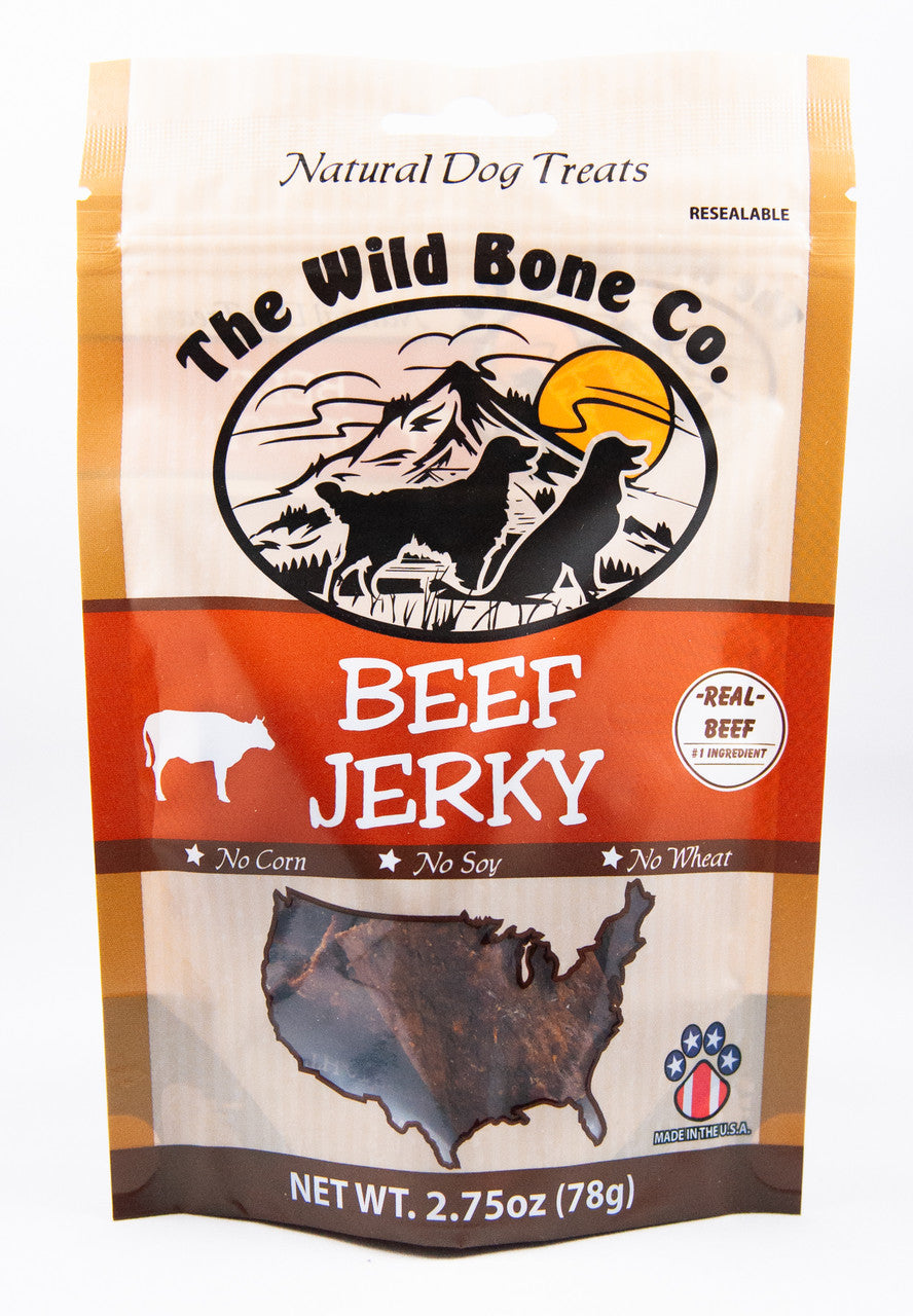 The Wild Bone Co Jerky Beef 2.75oz by Pet Food Warehouse