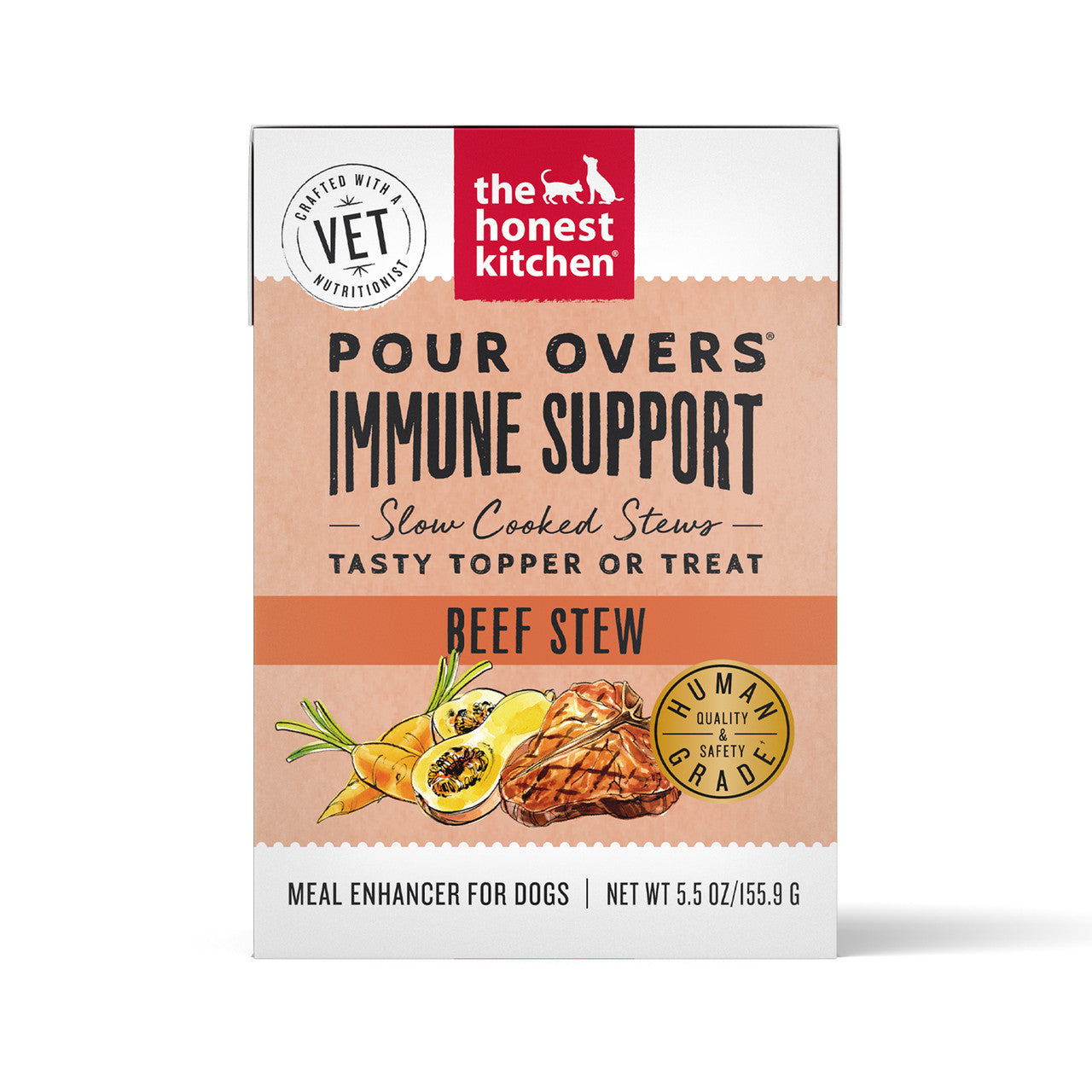 Honest Kitchen Functional Pour Overs Immunity Support Beef Stew Dog Food 5.5oz by Pet Food Warehouse