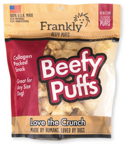 Frankly Collagen Beefy Venison Puffs by Pet Food Warehouse
