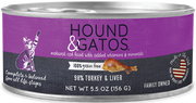 Hound & Gatos Turkey & Liver Cat Canned 5.5oz by Pet Food Warehouse