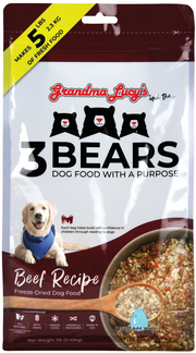 Grandma Lucy's 3 Bears Beef Dog Food 1lb by Pet Food Warehouse