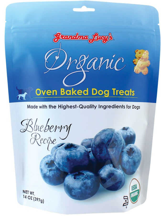 Grandma Lucy's Organic Baked Treats Blueberry Dog Treat 14oz by Pet Food Warehouse