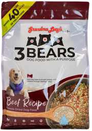 Grandma Lucy's 3 Bears Beef Dog Food 8lb by Pet Food Warehouse