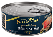 Fussie Cat Market Fresh Trout Salmon Can Cat Food 5.5oz by Pet Food Warehouse