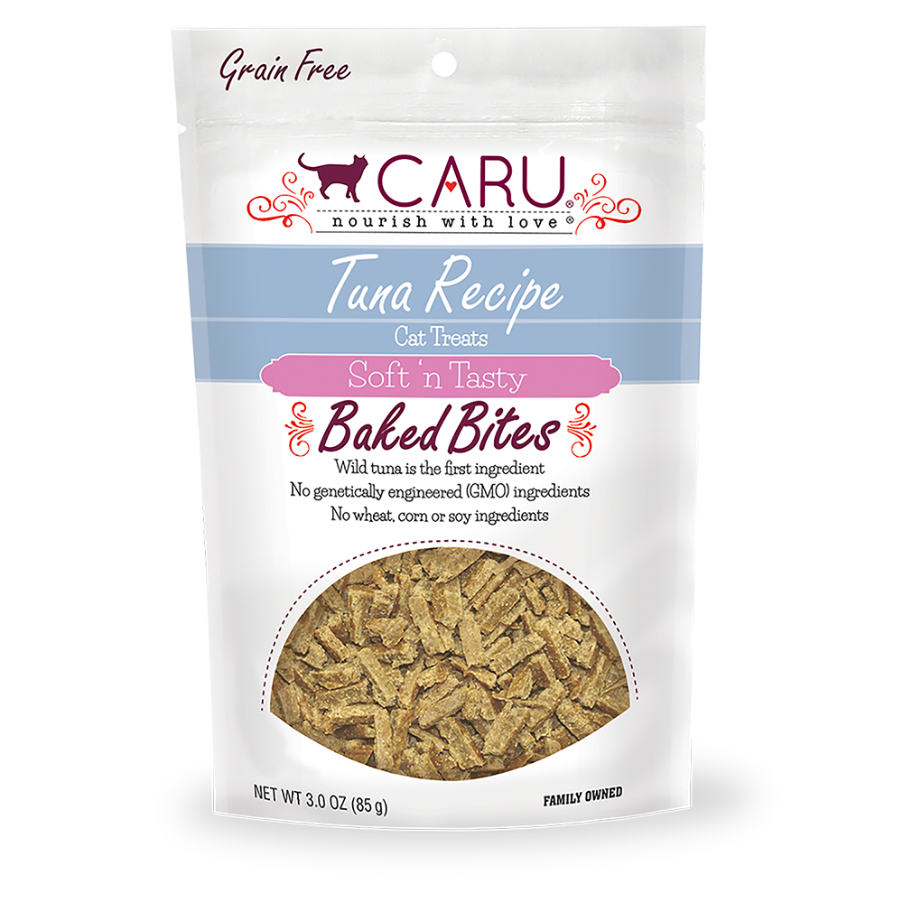 CARU Soft 'n Tasty Tuna Recipe Bites for Cats 2.75oz by Pet Food Warehouse
