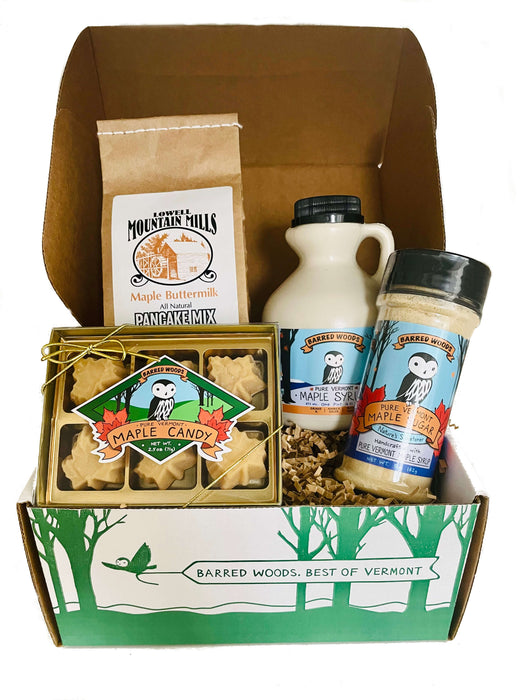 Perfect Vermont Gift - Maple Syrup Gift Box with Maple Treats