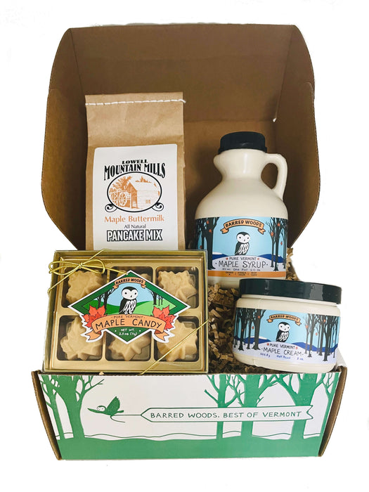 Perfect Vermont Gift - Maple Syrup Gift Box with Maple Treats