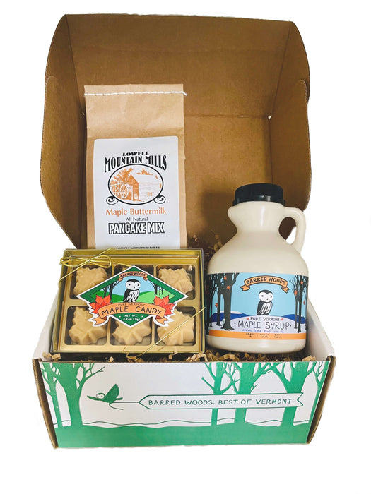 Perfect Vermont Gift - Maple Syrup Gift Box with Maple Treats