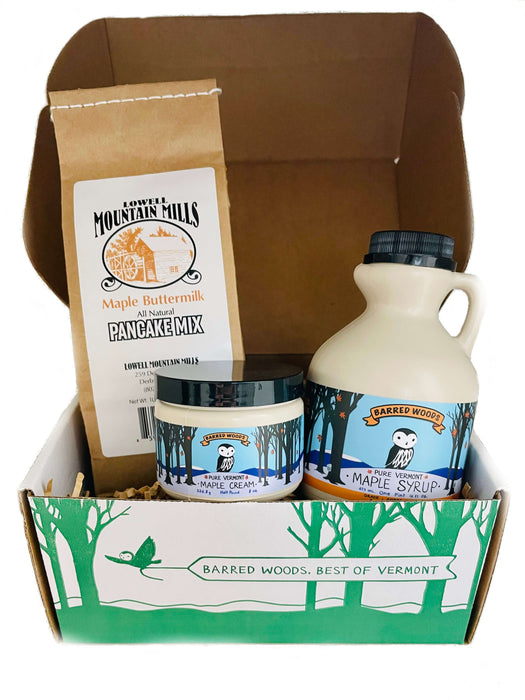 Perfect Vermont Gift - Maple Syrup Gift Box with Maple Treats