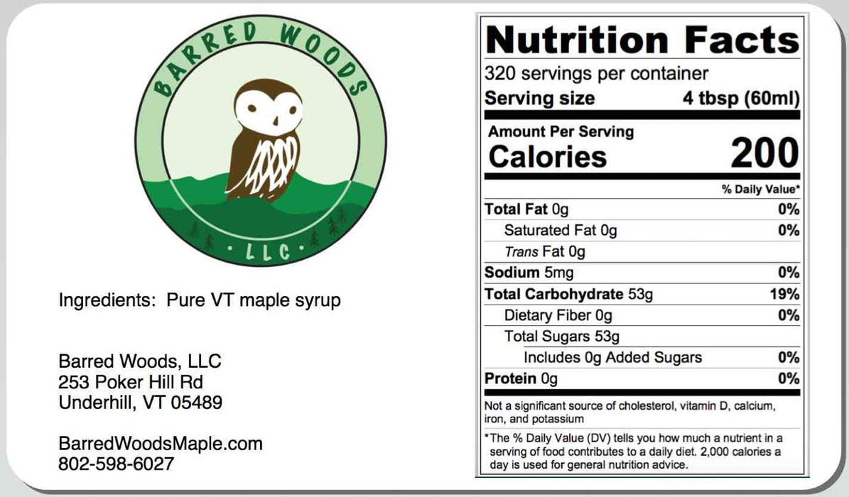 Bulk Maple Syrup - 5 Gallon Pail of Grade A Pure Vermont Maple Syrup
