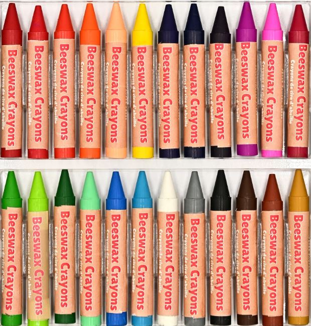 Junior Crayons Beeswax 24 Colors by Homeportonline