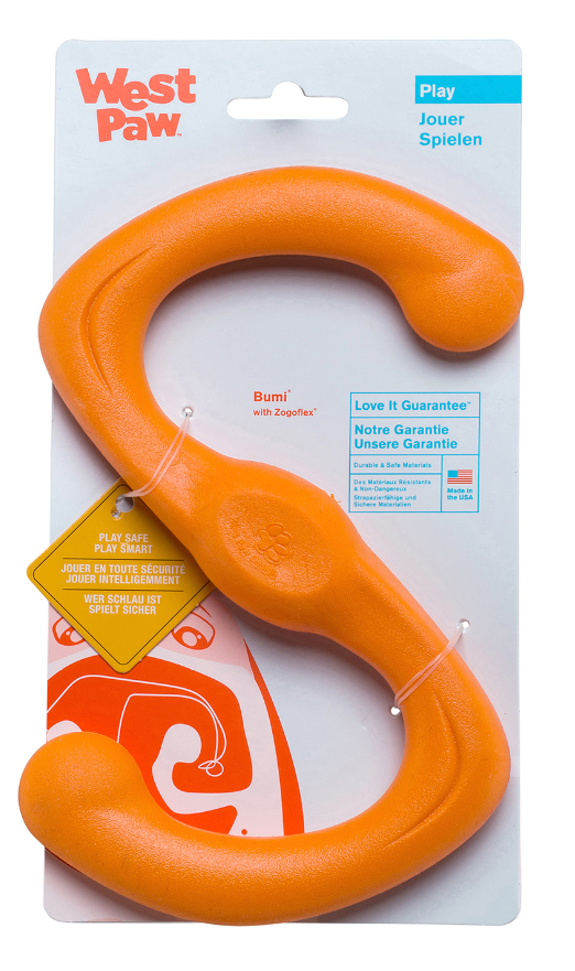 West Paw Bumi Dog Toi Tangerine 10" by Pet Food Warehouse