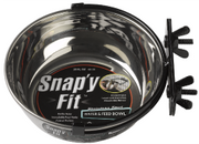 Midwest 1 Quart Stainless Steel Snap'y Fit Dog Bowl by Pet Food Warehouse