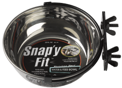 Midwest 1 Quart Stainless Steel Snap'y Fit Dog Bowl by Pet Food Warehouse