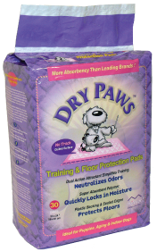 Midwest 30 Count Dry Paws Training & Floor Saver Pads by Pet Food Warehouse