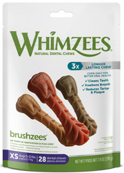 Whimzees Extra Small Toothbrush Dental Chew 7.9oz by Pet Food Warehouse