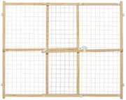 Midwest 32" 29-50 Wide Wooden Mesh Gate by Pet Food Warehouse