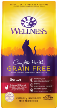 Wellness Complete Health GF Chicken Senior Dry Cat Food 5lb-8oz by Pet Food Warehouse