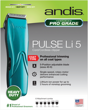 Andis Pulse Li 5 in 1 Cordless Grooming Clipper by Pet Food Warehouse