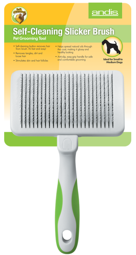 Andis Self Cleaning Slicker Brush by Pet Food Warehouse