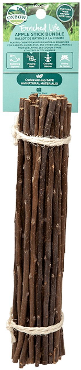 Oxbow Apple Stick Bundle Small Animal Treat by Pet Food Warehouse