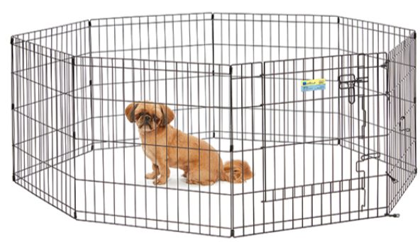 Midwest Contour Exercise Pen with Door 24" by Pet Food Warehouse