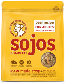 Sojo's Grain Free Beef Complete Mix Dog Food 1.75lb by Pet Food Warehouse