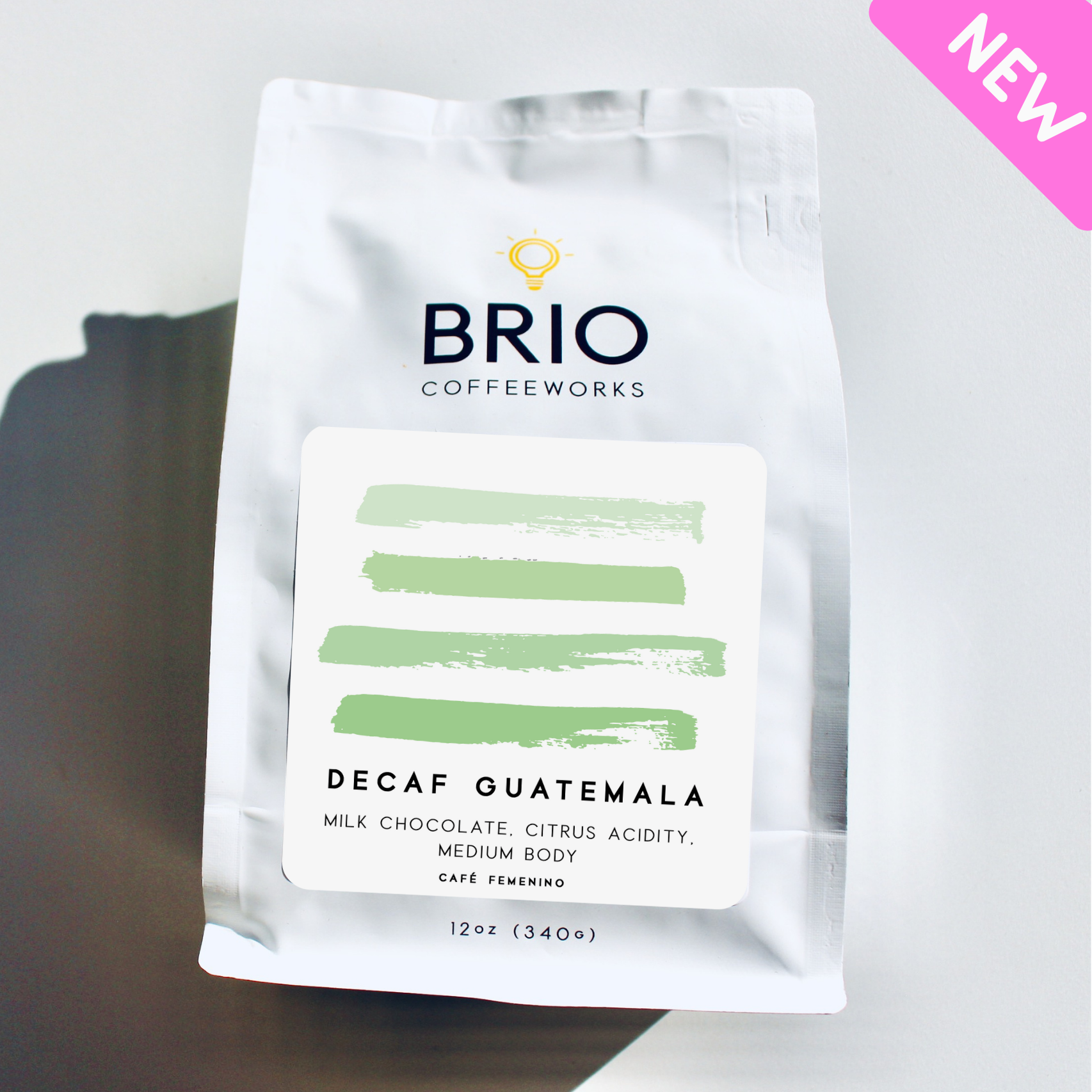 Decaf Guatemala Coffee - 12 oz. by Brio Coffeeworks