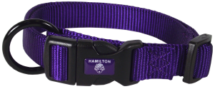 Hamilton Adjustable Dog Collar Purple 3/8" 7-12" by Pet Food Warehouse