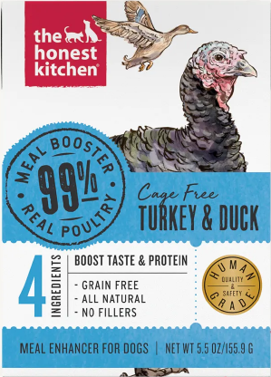 Honest Kitchen 99% Meat Turkey Duck Protein Booster 5.50z by Pet Food Warehouse