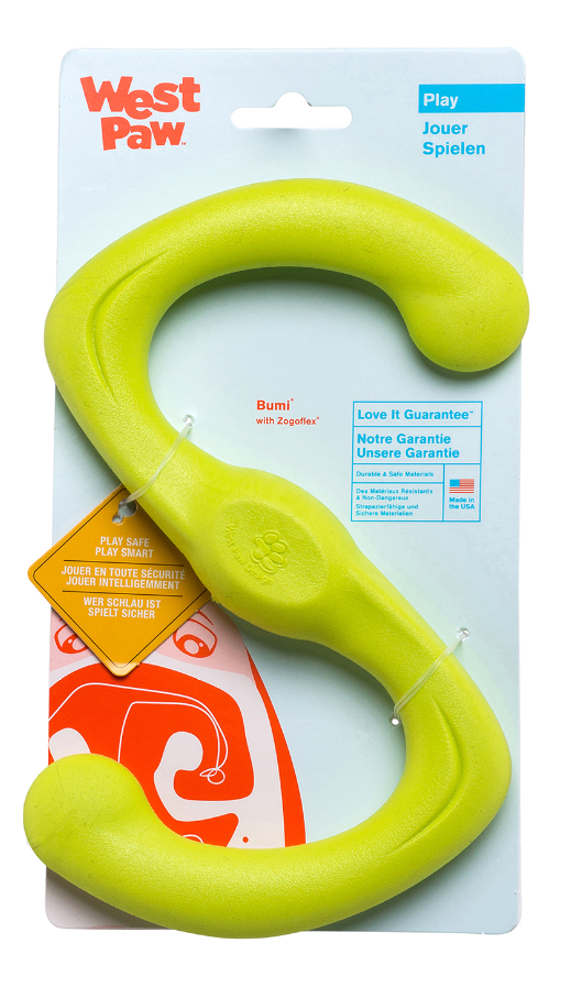 West Paw Bumi Dog Toy Green 10" by Pet Food Warehouse