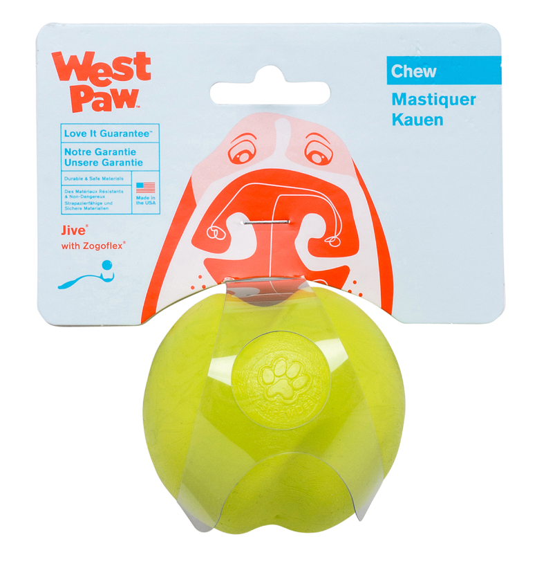 West Paw Jive Dog Toy Green 2.6" by Pet Food Warehouse