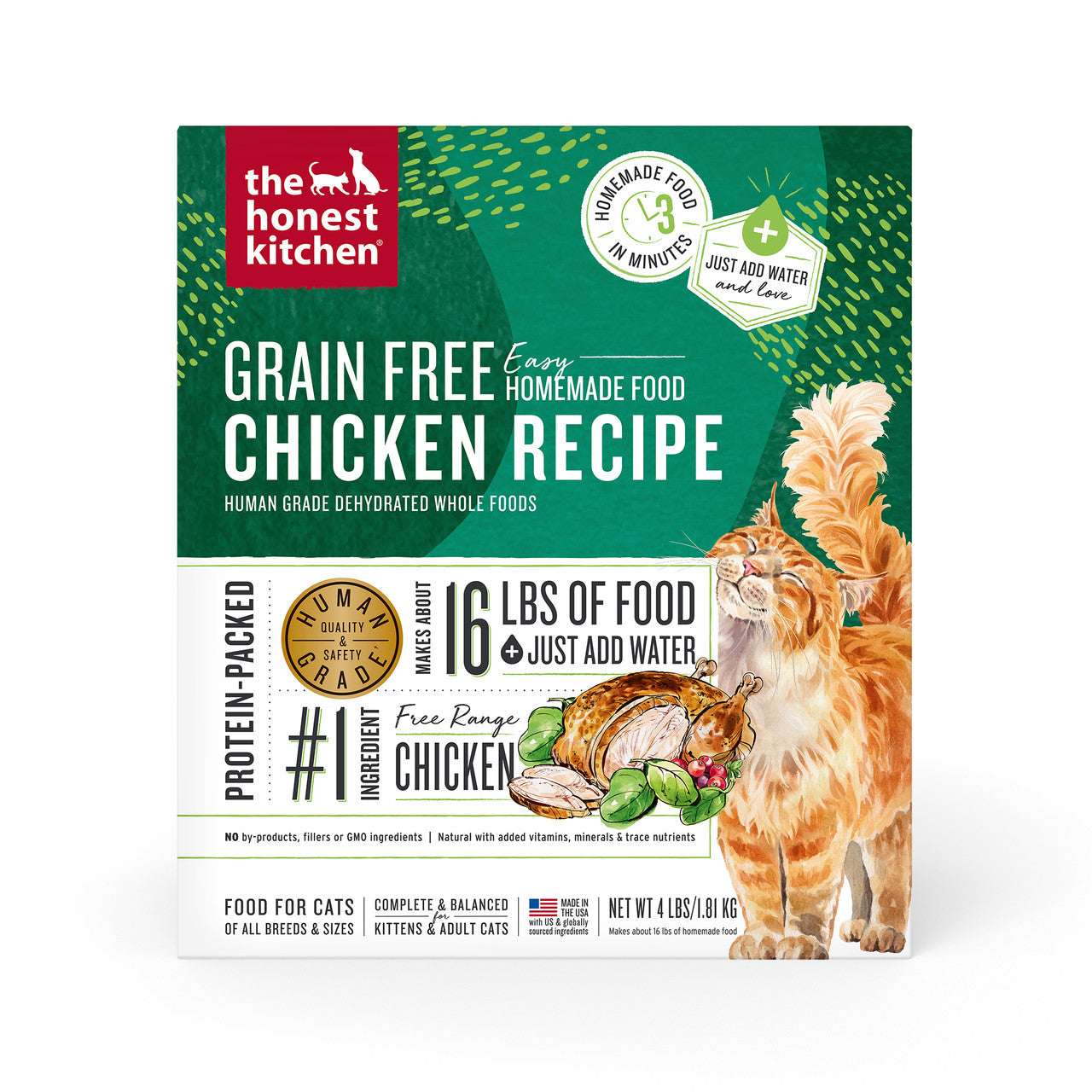 Honest Kitchen Grain Free Chicken Recipe Cat Food 4lb by Pet Food Warehouse